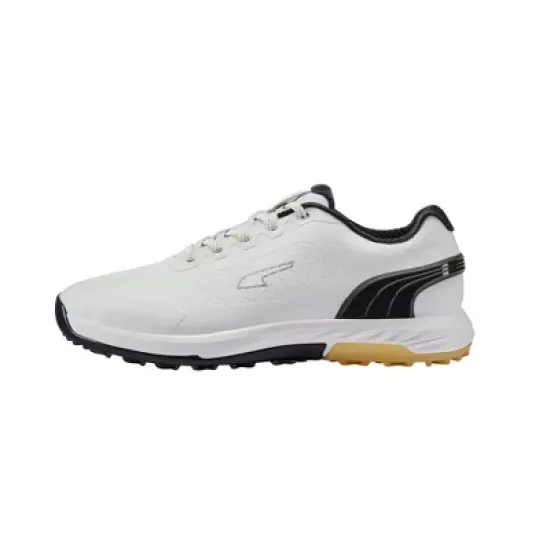 Puma Men's Alphacat Nitro Spikeless Golf Shoes - White/Black/Gum image {1}