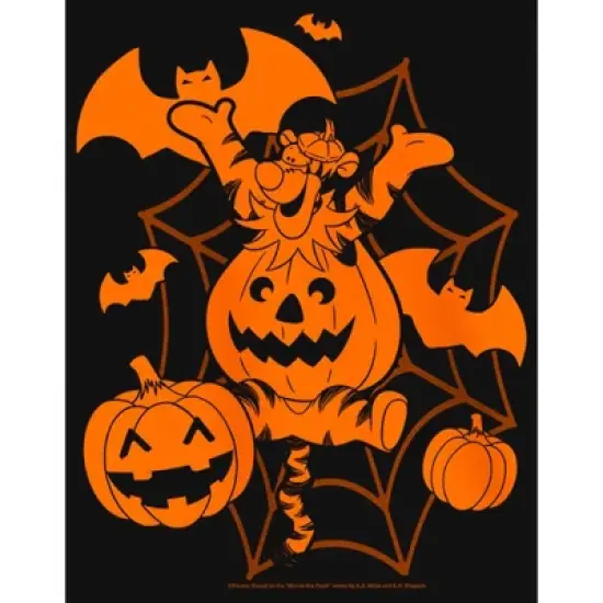 Girl's Winnie the Pooh Pumpkin Tigger T-Shirt image {1}