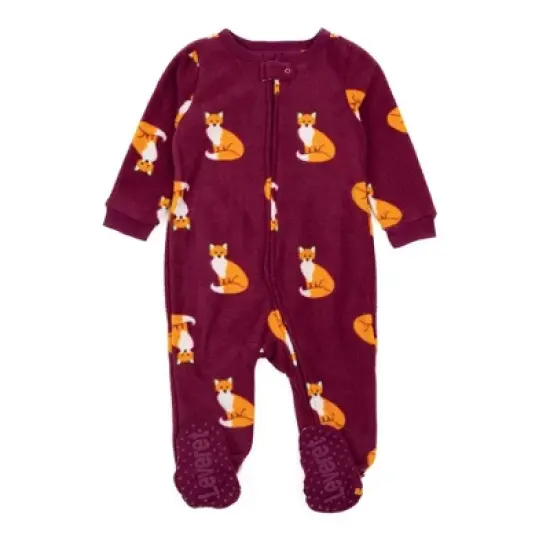 Leveret Footed Sleeper Fleece Pajamas image {3}