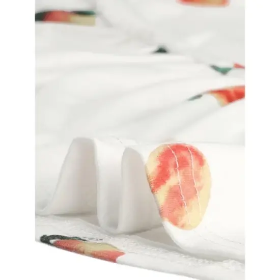 Agnes Orinda Women's Plus Size Sleeveless Fruit Ruffle Hem Nightgown image {5}