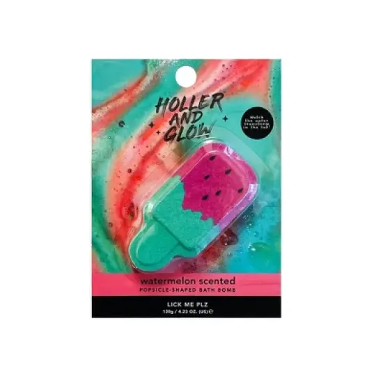 Holler and Glow Lick Me Plz Lolly Bath Bomb - 4.23oz image {3}