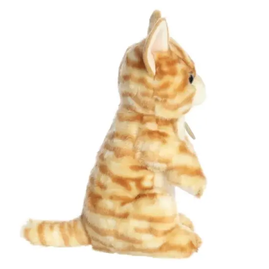 Aurora Medium Sitting Pretty Orange Tabby Kitten Miyoni Adorable Stuffed Animal 10.5" image {2}