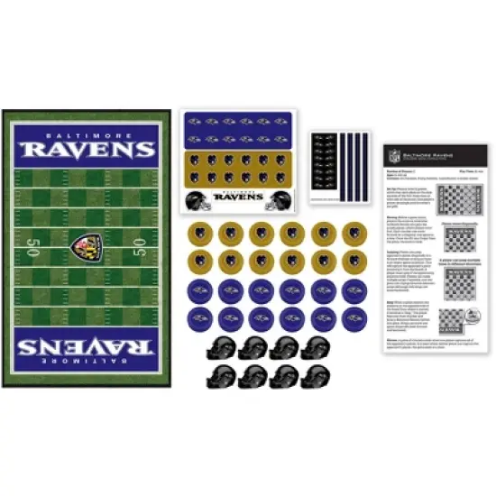 MasterPieces Officially licensed NFL Baltimore Ravens Checkers Board Game for Families and Kids ages 6 and Up image {2}