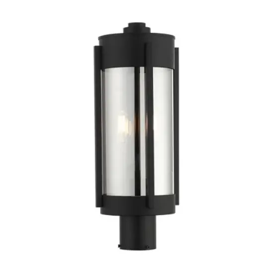 Livex Lighting Sheridan 2 - Light Post Light in  Black/Brushed Nickel image {4}