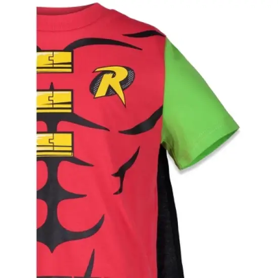 DC Comics Robin Cosplay T-Shirt and Cape Toddler  image {6}