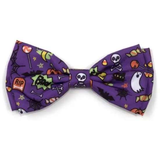 The Worthy Dog Fright Night Bow Tie Adjustable Collar Attachment Accessory image {2}