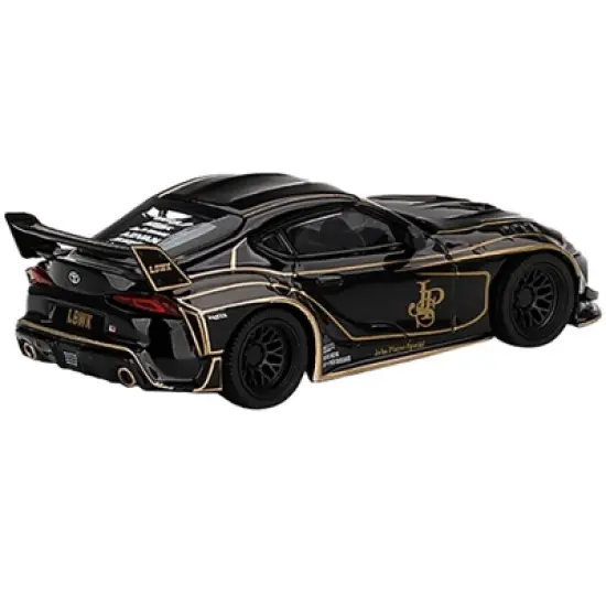 Toyota GR Supra LB Works RHD Black "JPS (John Player Special)" Lt Ed to 3600 pcs 1/64 Diecast Model Car by True Scale Miniatures image {2}