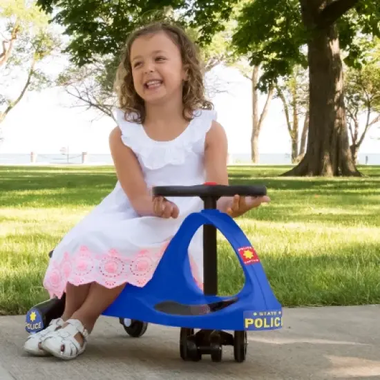 Toy Time Police Wiggle Car Ride-On Toy - Blue image {9}