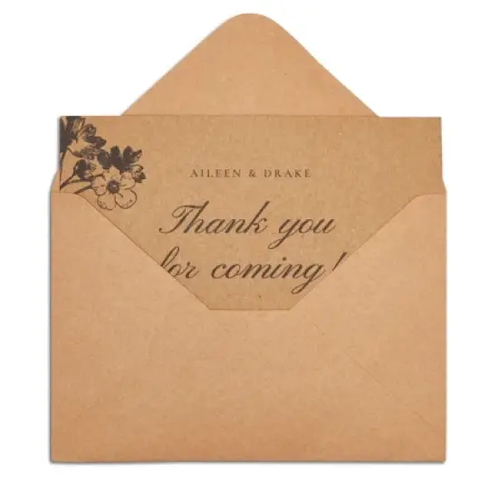 Paper Junkie 48 Packs Blank Brown Cards with Envelopes, 4x6 Printable Postcards for Wedding Invitations, Birthdays, Baby Showers image {3}