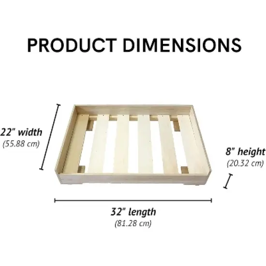 Midlee Raised Wooden Dog Bed Frame- Small image {6}