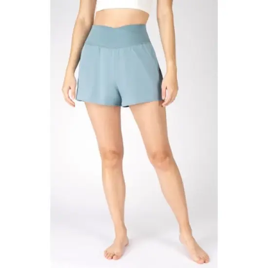 Yogalicious Womens Lightstreme Hybrid Backflip Short with Pockets image {6}
