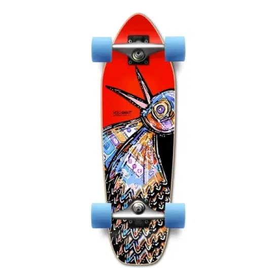 Yocaher 27" Complete Mini Cruiser Skateboard - Bird Red image {6}