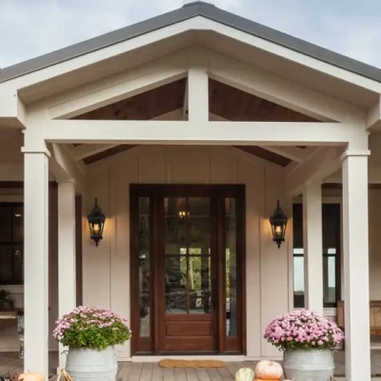 C Cattleya 1-Light Matte Black Die-cast Aluminum Outdoor Wall Lantern Sconce with Clear Tempered Glass image {5}