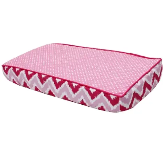 Bacati - MixNMatch Pink Pin Dots Changing Pad Cover image {7}