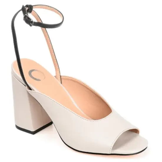 Journee Collection Womens Calypso Buckle Ankle Strap Block Heel Sandals image {11}