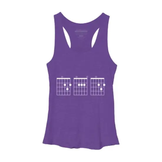 Women's Design By Humans Rocking Dad Guitar Chords By HoangCathrine Racerback Tank Top image {3}