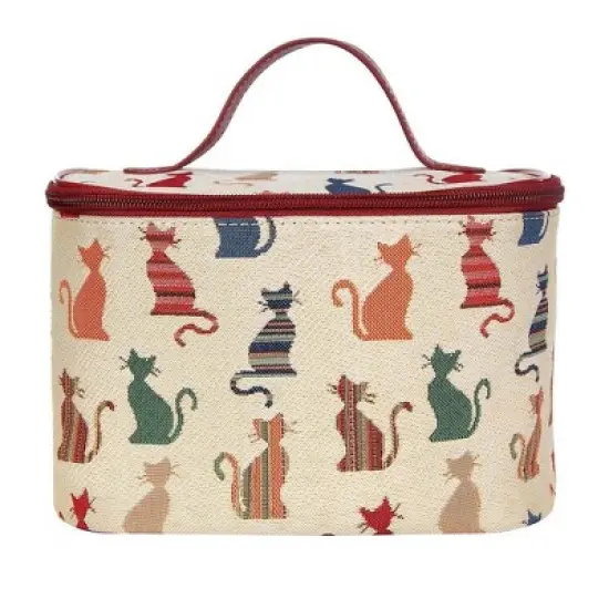Signare USA Cheeky Cat Toiletry Vanity Bag image {10}