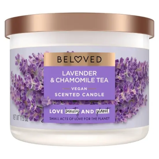 Beloved Lavender & Chamomile Tea 2-Wick Vegan Candle - 11.5oz image {1}