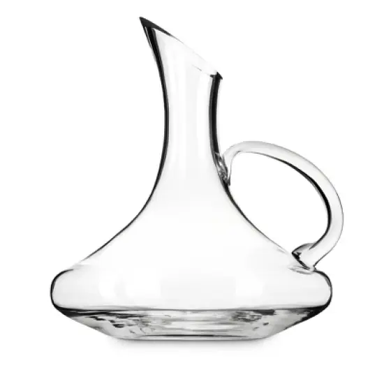 True Handled Wine Decanter, Glass Carafe, Red and White Wine, Wine Aeration, Bar Gadgets, Wine Lover Gifts, Holds 1 Standard Bottle, 52 oz image {7}