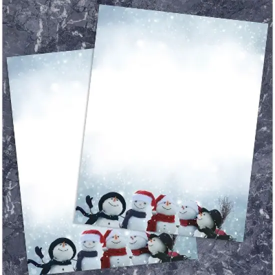 Great Papers Magical Snowmen Christmas Letterhead Multicolor 50/Pack (2021111) image {4}