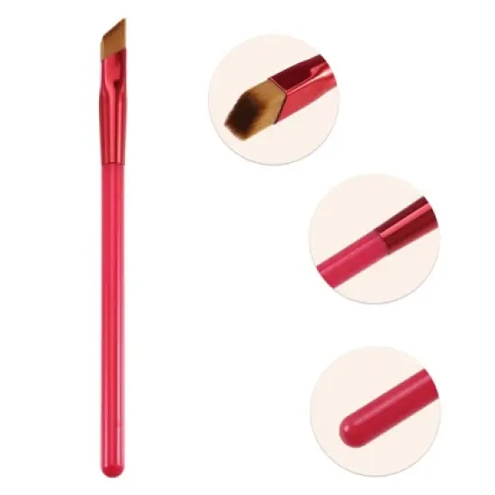 Unique Bargains 4pcs Eyebrow Brush, Concealer, Multifunction Three-Dimensional Concealer Makeup Brush Coffee L image {2}