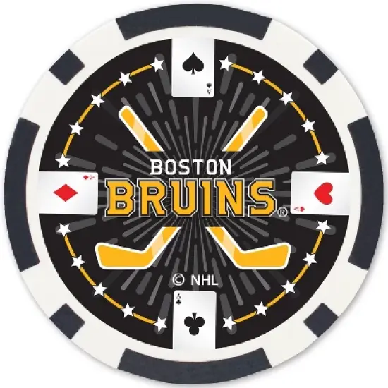 MasterPieces Casino Style 100 Piece Poker Chip Set - NHL Boston Bruins image {3}