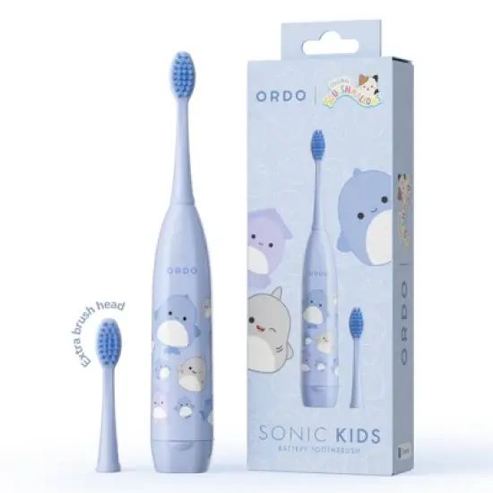 ORDO Sonic Kids' Battery Toothbrush - Squishmallows Samir - Blue image {4}