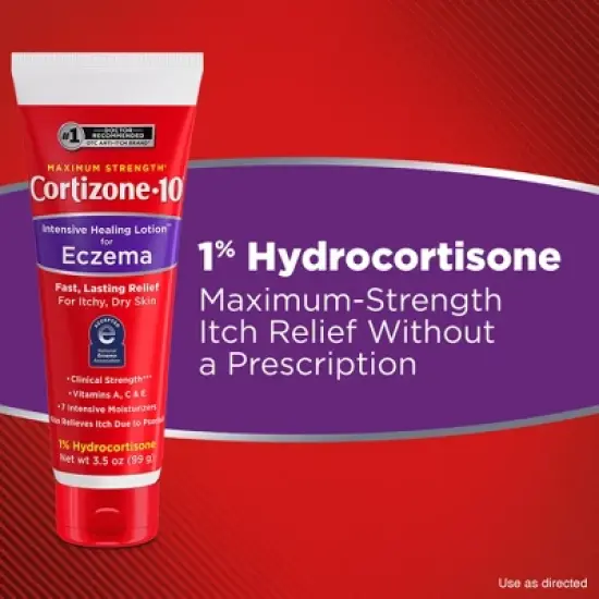 Cortizone 10 Intensive Healing Lotion for Eczema Itchy and Dry Skin - 3.5oz image {3}