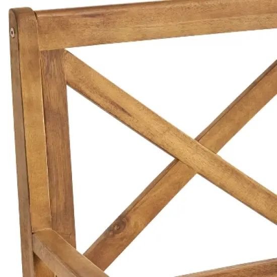 Christopher Knight Home Llando Outdoor Acacia Wood 7 Piece Dining Set with Cushion image {11}