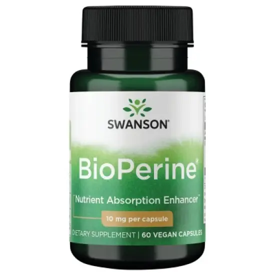 Swanson Herbal Supplements Bioperine 10 mg 60 Caps image {5}