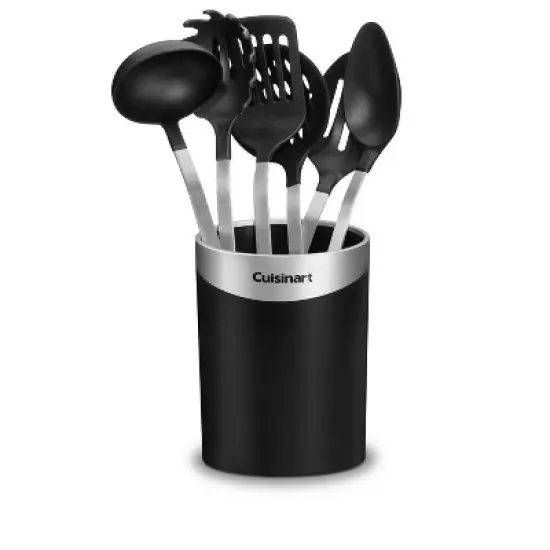 Cuisinart 7pc Stainless Steel Crock and Barrel Handle Tools Set: Kitchen Utensil Set, Dishwasher-Safe, Adult Use image {2}