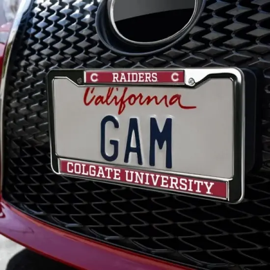 Colgate University Raiders Full Size Standard License Plate Metal Frame image {2}
