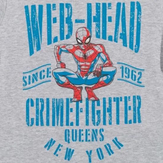 Spider-Man Avengers Little Boys 3 Pack Long Sleeve Graphic T-Shirt Red/Gray/Off-white  image {4}