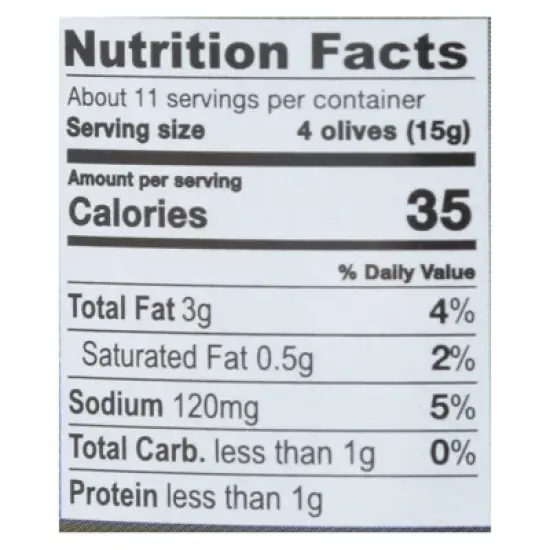 Gaea Olives Organic Pitted Kalamata Olives - Case of 8/5.6 oz image {5}