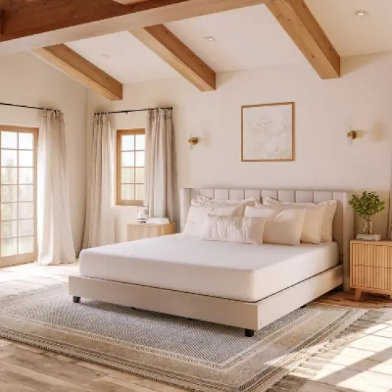 Merrick Lane Memory Foam Mattress in a Box with 4 Layers, Green Tea-Infused Foam, Air Circulation Foam, Cooling Gel, CertiPUR-US Certified Foam image {12}