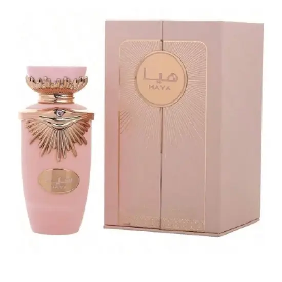 Lattafa Haya By Lattafa Unisex Rose, Champagne, Vanilla Orchid, Gardenia, Sandalwood Eau De Parfum Spray 3.4 Oz image {1}