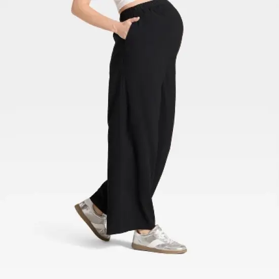 Over The Belly High-Rise Wide Leg Maternity Pants - Isabel Maternity by Ingrid & Isabel&trade; image {3}
