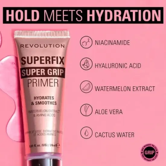 Makeup Revolution Superfix Grip Primer - 0.81 fl oz image {2}