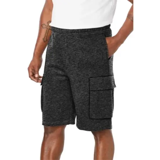 KingSize Men's Big & Tall Fleece 10" Cargo Shorts image {11}