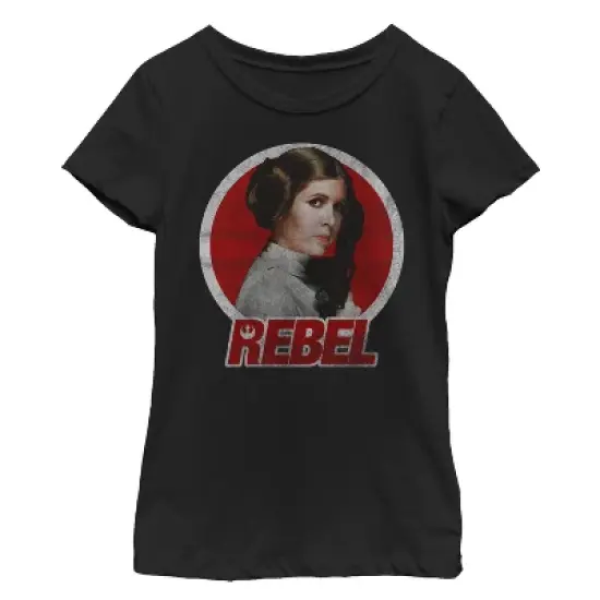 Girl's Star Wars Princess Leia Retro Rebel T-Shirt image {2}