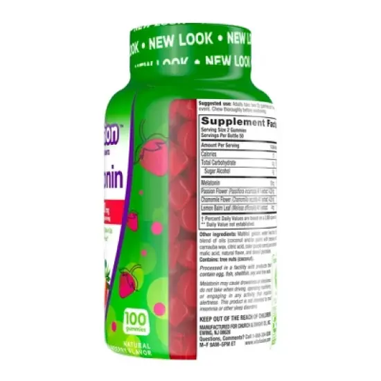 Vitafusion Max Strength Melatonin Gummies for Sleep Support - 100ct image {3}