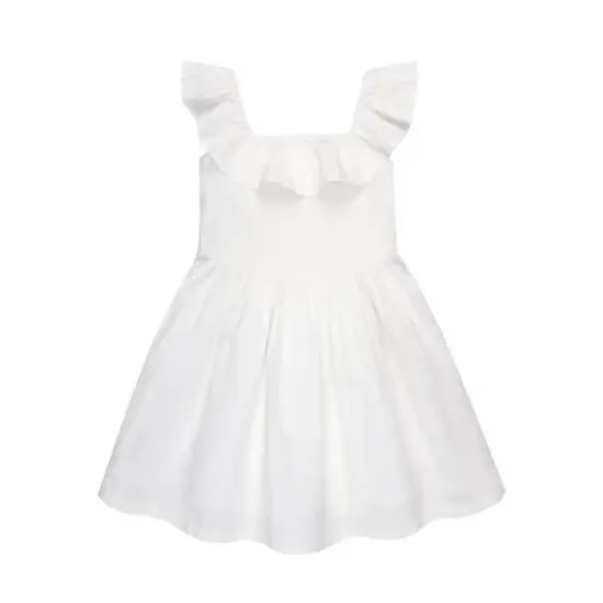 Hope & Henry Girls' Ruffle Yoke Party Dress, Infant image {5}