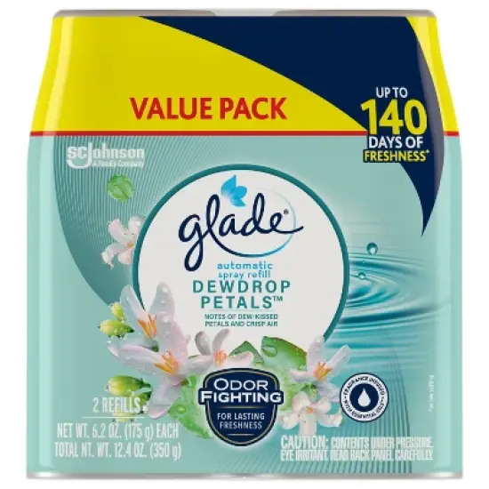 Glade Automatic Spray Air Freshener Refills - Dewdrop Petals - 6.2oz/2ct image {3}