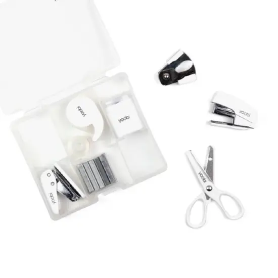 Yoobi Evolve 8pc Mini Supply Kit White image {4}