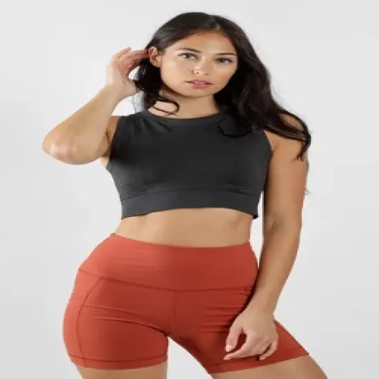 90 Degree By Reflex - Ribbed Long Line Bra image {2}