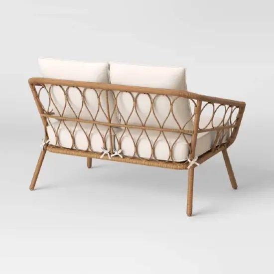 Britanna Patio Loveseat, Outdoor Furniture - Natural - Opalhouse&trade; image {3}