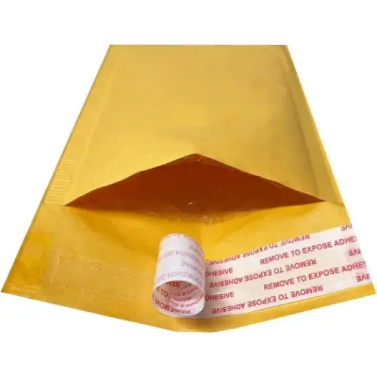 UOFFICE Pacl of 1000 Kraft Bubble Mailers 4" x 8" - #000 Self-Seal Padded Envelopes image {4}