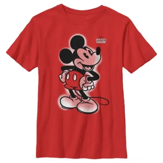 Boy's Disney Mickey Mouse Retro Airbrushed T-Shirt image {3}