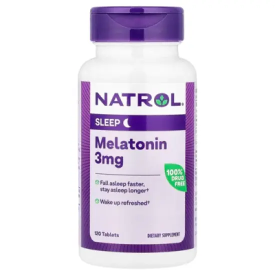 Natrol Melatonin, 3 mg, 120 Tablets image {4}