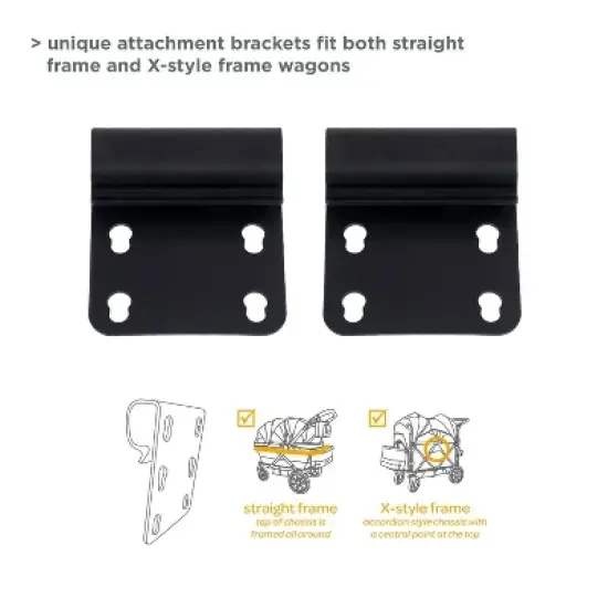 Larktale Universal Stroller/Wagon Snack Tray and Cup Holder - Black image {8}